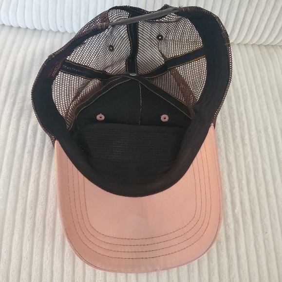 Von Dutch Vintage Pink Satin Trucker Snapback Hat - Picture 9 of 10